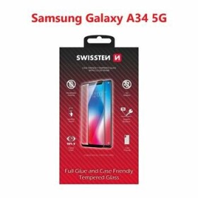 SWISSTEN FULL GLUE COLOR FRAME CASE FRIENDLY ochranné sklo pro Samsung Galaxy A14 5G černá (54501835)