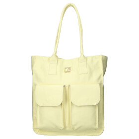 Stylová koženková kabelka na rameno LB Larysa, žlutá