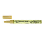 Vysoce lesklý lakový popisovač Marvy Deco Color Premium 250 - seříznutý hrot, zlatý