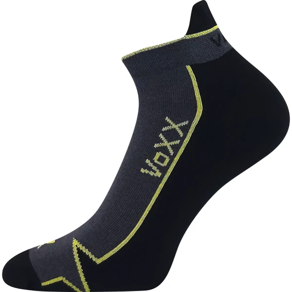 VOXX Ponožky bavlněné sportovní LOCATOR A tmavě šedé (3 páry) 35-38 103050