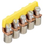 Weidmüller Z-series, Accessories, Cross-connector, For the terminals, No. of poles: 2 ZQV 2.5/2 1608860000-60 žlutá 60 ks