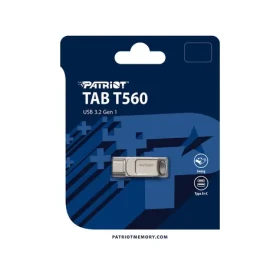 Patriot TAB T560 256GB stříbrná / Flash disk / USB-A + USB-C / USB 3.2 Gen 1 / čtení: 120 MB/s (PS256GT560DS5D)