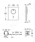 GROHE - Tectron Skate Infračervená elektronika pro WC, chrom 37504000