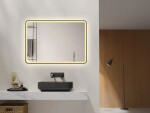Zrcadlo se senzorem SAT Vision 100x70 cm černá SATZVI70100CE SATZVI70100CE