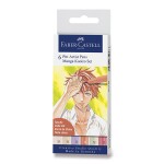 Faber-Castell Umělecký popisovač Pitt Artist Pen Brush Manga Kaoiro 167168, sada 6 ks