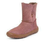 Dívčí zimní barefoot boty TEX SUEDE Dark Pink G3160250 - 31
