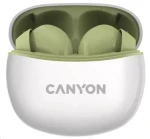 CANYON TWS-5 olivová / sluchátka s mikrofonem / BT 5.3 / pouzdro 500mAh (CNS-TWS5GR)