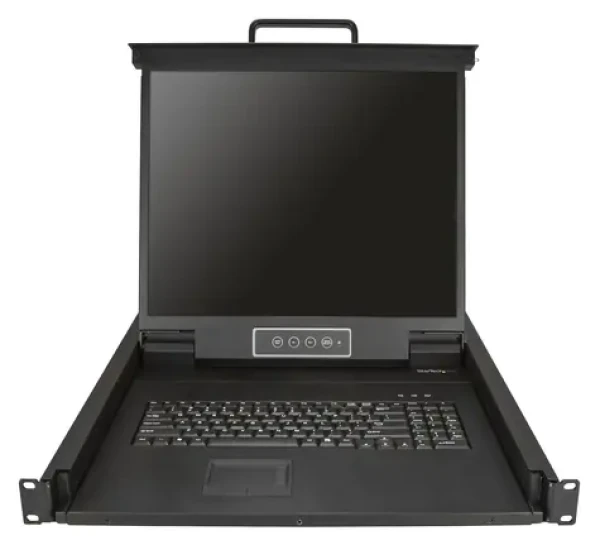 StarTech 1U 19" LCD KVM konzole / KVM konzole / VGA / 1280x1024 / 19" rack / černá (RKCONS1901)