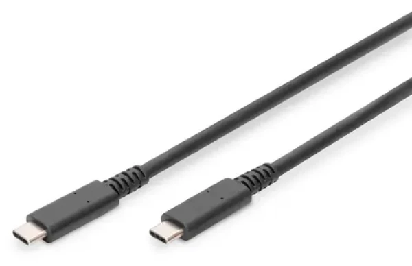 Digitus USB-C – USB-C černý / Kabel / USB4 / 40 Gbps / PD3.0 / 8K 30Hz / 0,8 m (AK-300343-008-S)