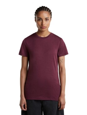Dámské merino triko krátký rukáv ICEBREAKER Wmns Merino 150 Tech Lite III SS Tee, Dark Berry velikost: M