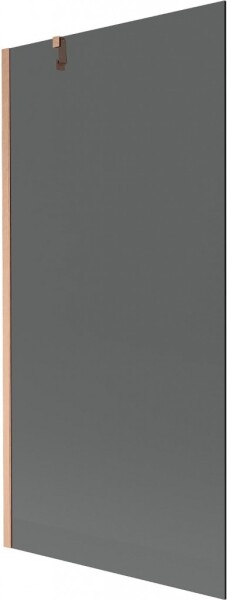 MEXEN/S - Next vanová zástěna FIX 90 x 150, grafit, měď kartáčovaná 895-090-000-00-40-65