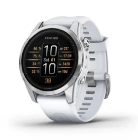 Garmin epix Pro (gen2) - Standard Edition 42mm bílá / Chytré hodinky / GPS / 1.2" d. displej / mapy / BT / WiFi / NFC (010-02802-01)