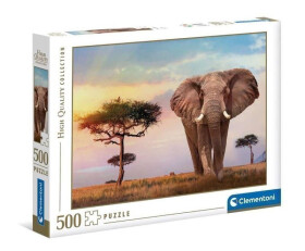 Clementoni Puzzle - Africký západ slunce, 500 dílků - Rossi