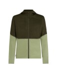 Pánská merino mikina ICEBREAKER Mens 200 Realfleece Descender LS Zip H, Dark Loden/Lichen/Cb velikost: XL