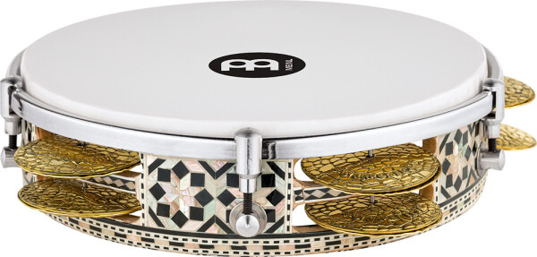 Meinl AERIQ1 Artisan Edition Riq Drum 8 3/4” - White Burl/Mosaic Royale