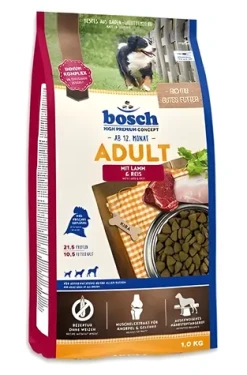 Bosch 01030 Adult Lamb Rice 3 kg / Kompletní krmivo pro psy / pro dospělé psy všech plemen