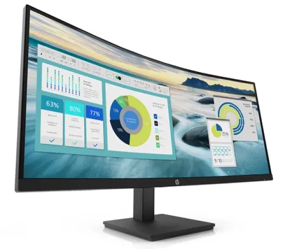 34 HP P34hc černá / LED / 3440x1440 / VA / 21:9 / 5ms / 3500:1 / 250cd-m2 / HDMI+DP+USB-C / Repro (21Y56AA)
