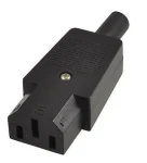 MicroConnect IEC síťová zástrčka C13 černá (C13PLUG)