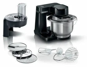 Bosch Serie 2 MUMS2EB01 černá / Kuchyňský robot / 700 W / mísa 3,8 l / hnětení / šlehání / strouhání (MUMS2EB01)
