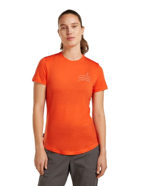 Dámské merino triko s krátkým rukávem ICEBREAKER Wmns 125 Cool-Lite Sphere SS Tee Across, Fervid velikost: S