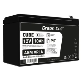 Green Cell bezpečnostní bezúdržbová baterie AGM VRLA 12V 10Ah / pro UPS jednotky (AGM50)