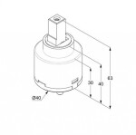 KLUDI - E-Go Kartuše 40 mm 7475000-00