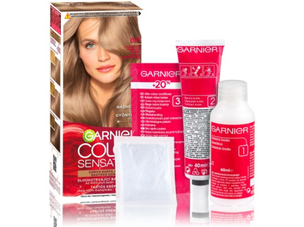 Garnier Color Sensation permanentní barva na vlasy 8.11 perleťově popelavá blond, 60+40+12ml