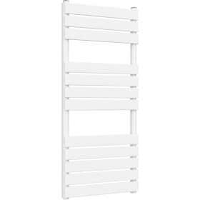 CERANO Koupelnový radiátor Claude - boční připojení - 575 W - bílá lesklá - 1200x500 mm