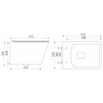 KERRA - Instalační set WC TINOS/Adriatic CHR 5907548116307