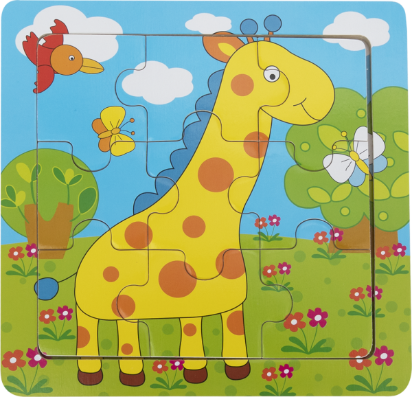 BABU - Edukativní puzzle - Žirafa - Babu