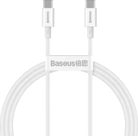 Baseus CATYS-B02 Kabel USB-C (M) - USB-C (M) 1 m bílá / 100W (CATYS-B02)