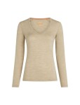 Dámské merino triko dlouhý rukáv ICEBREAKER Wmns Merino 200 Oasis LS V Neck, Bay Heather velikost: M