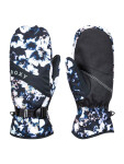 Roxy JETTY TRUE BLACK BLACK FLOWERS dámské prstové rukavice
