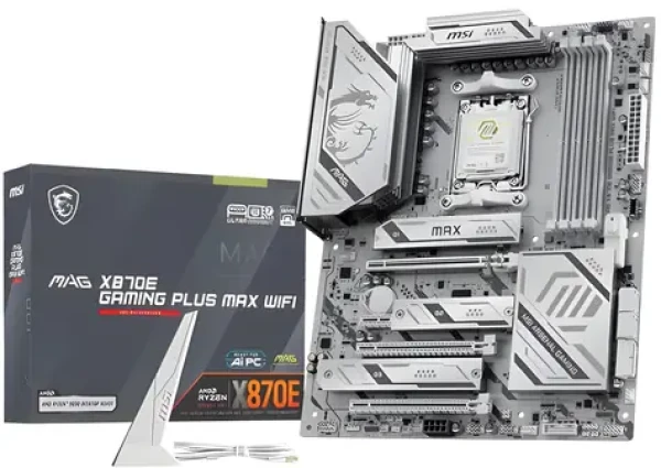 MSI MAG X870E GAMING PLUS MAX WIFI / AMD X870E / DDR5 / SATA III RAID / USB / 5GLAN / M.2 / sc.AM5 / ATX (7E70-016R)