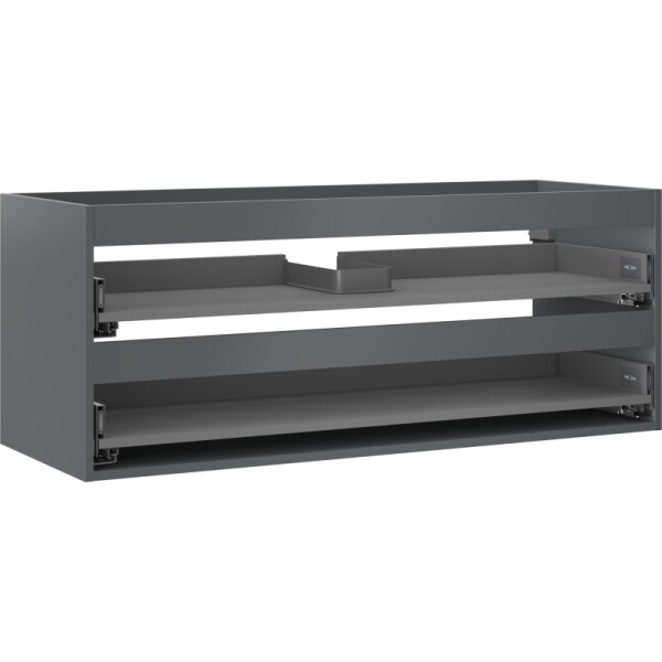 MEXEN - Box-A skříňka pro umyvadlo 120, 2 zásuvky, grafit mat 91AX0-1200-470-2-66
