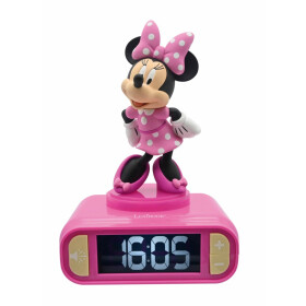 Lexibook 3D svítící bluetooth budík s reproduktorem Minnie - Lexibook
