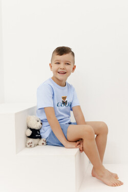 3411 CHLAPECKÁ PYŽAMA LUCAS 122-140 modrá 122