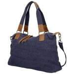 Stylová textilní kabelka na rameno Sofie, tmavě modrá