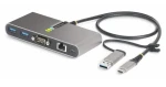 StarTech USB Hub šedá / USB Hub / 2x USB-A / 1x USB-C / Gigabit Ethernet / RS232 (5G2A1SGBB-USB-C-HUB)