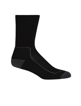 Dámské merino ponožky ICEBREAKER Wmns Hike+ Medium Crew, Black/Monsoon/Mink velikost: 41-43 (L)