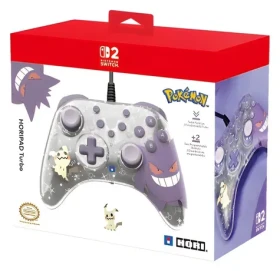 HORI HORIPAD Turbo Gengar Mimikyu / Ovladač pro Nintendo Switch 2 / Drátový / Turbo funkce / Poloprůhledný povrch (100002197900)