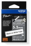Brother HSE-211E / Smrštitelná bužírka / bílý podklad / černý tisk / šířka 5,2 mm / délka 1,5 m (HSE211E)
