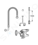 GROHE - Sensia Arena Instalační set pro automatické splachování 46944001