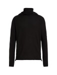ICEBREAKER Mens Merino 400 RealFleece Grid Pulover Hood, Black (vzorek) velikost: M