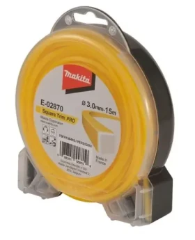 Makita E-02870 Struna nylonová hranatá 3.0mm 15m žlutá (E-02870)