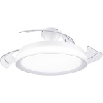 CasaFan CLASSIC ROYAL 180 BA Lack weiß/lichtgrau stropní ventilátor, 66 W, (Ø x v) 180 cm x 305 mm, hnědá (matná), 51802