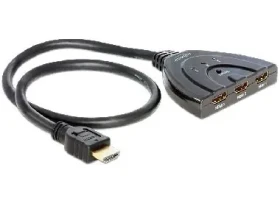 Rozbaleno - Delock Switch HDMI 3 - 1 / obousměrný přepínač vstupů / Spliter / doprodej (87619.rozbaleno)