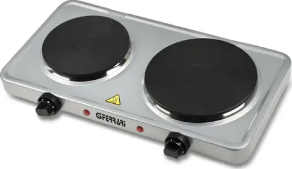 G3Ferrari G10122 stříbrná / Elektrický vařič / 2 plotýnky - 18.5 15.5 cm / 2500W (8056095874165)