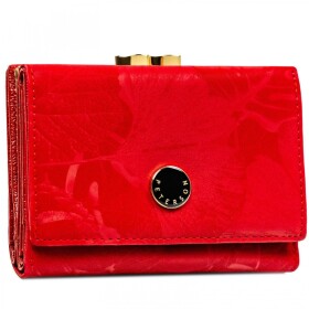 Trendy dámská koženkovo-kožená peněženka Peterson Rozalis, červená