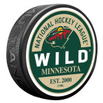 Mustang Puk Minnesota Wild NHL Block Textured Puck